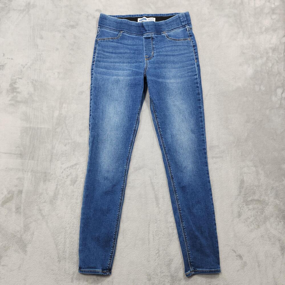 Old Navy Jeans Womens 6 Blue Mid Rise Rockstar Super Skinny Jegging Stretch